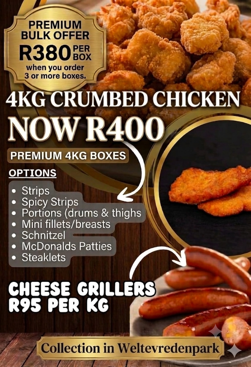 Crumbed chicken