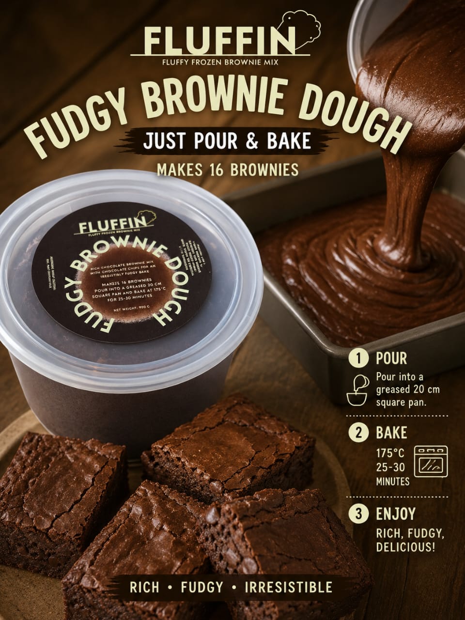 Fluffin brownie dough